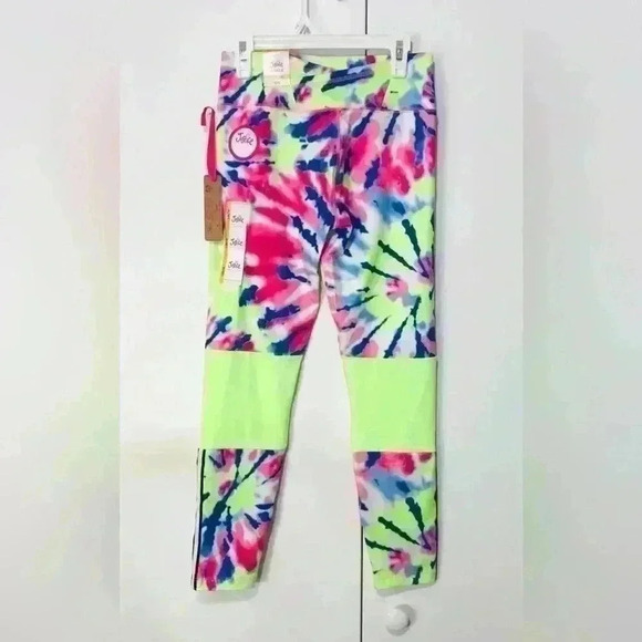 Justice Girl Bundle Tye Dye Black Leggings Blue Strong Tank Top size Large 12-14 - Picture 8 of 13